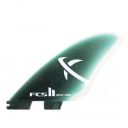 FCS II MATT BIOLOS SPLIT KEEL QUAD FINS-Green-1