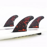 FCSII FT PC Tri Fins-L BlackRed-3