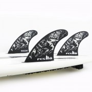 FCSII FT PC Tri Fins-M BlackWhite-3