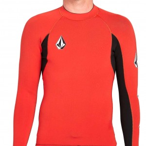 2mm-mens-volcom-stone-neo-wetsuit-jacket-red-front